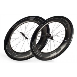 HED Jet 9 Black Rim Brake Tubeless Wheelset